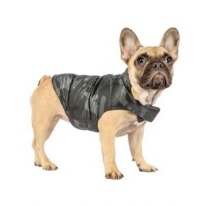 Free Country Dog Jacket Medium Down Insulation Gray Reflective